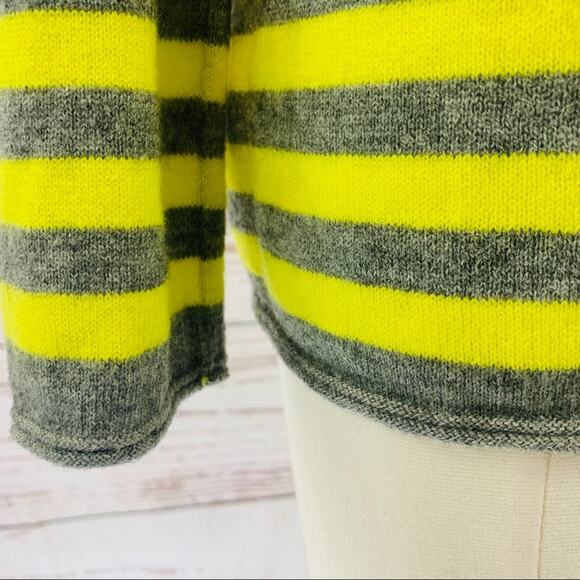GAP yellow grey stripe long sleeve sweater - Picture 6 of 9